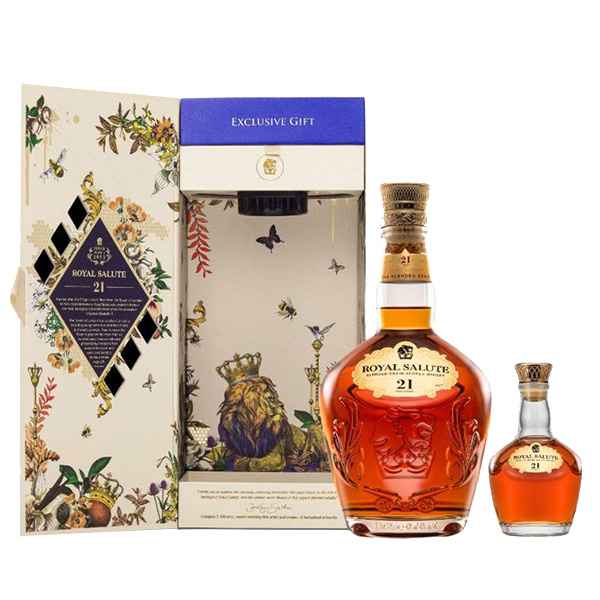 皇家禮炮21年王者之鑽小樣組威士忌禮盒【700ml】