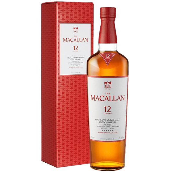 麥卡倫12年雪莉單桶單一純麥威士忌700ml